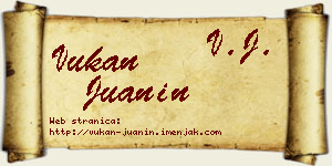 Vukan Juanin vizit kartica